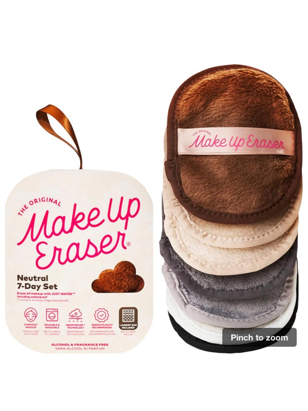 Make Up Eraser Neutral 7-Day Reusable Makeup Remover Pads